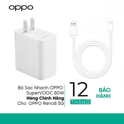 Củ Sạc SuperVOOC 80W Cho OPPO - Hàng Chính Hãng