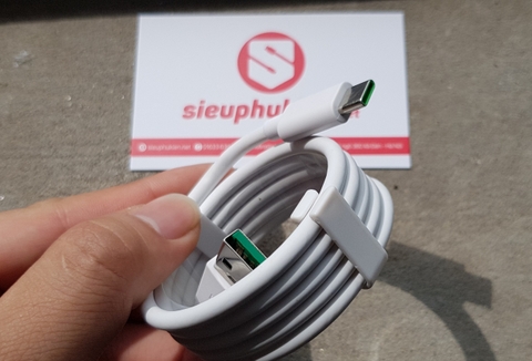 Cáp Sạc Nhanh VOOC Cho Realme 3 Pro - USB Type C (Xanh) - Hàng Chính Hãng