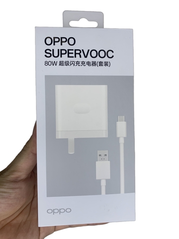 Bộ sạc siêu nhanh SuperVOOC 80W cho OPPO Find X8 / Find X8 Pro - Chính Hãng