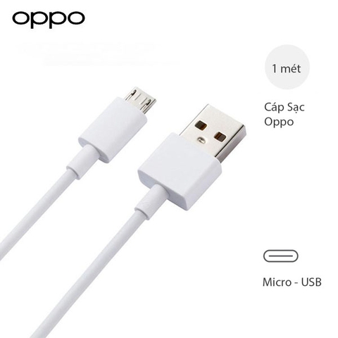 Cáp Sạc Oppo A54 - Micro USB Chính Hãng