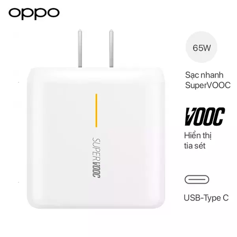 Adapter Sạc Siêu Nhanh Super VOOC 2.0 65W Cho OPPO Find X2 - Hàng Chính Hãng