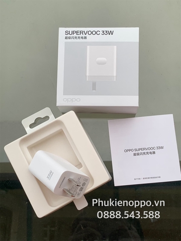 Sạc Siêu Nhanh SuperVOOC 33W Cho OPPO A38/A58- Hàng Chính Hãng