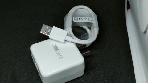 Bộ Sạc Cáp OPPO SuperVOOC 50W Cho Oppo Reno5 - Cáp SuperVOOC Type-C (Chân Trắng)