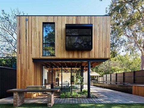 Thiết kế và làm thi công nhà gỗ hiện đại