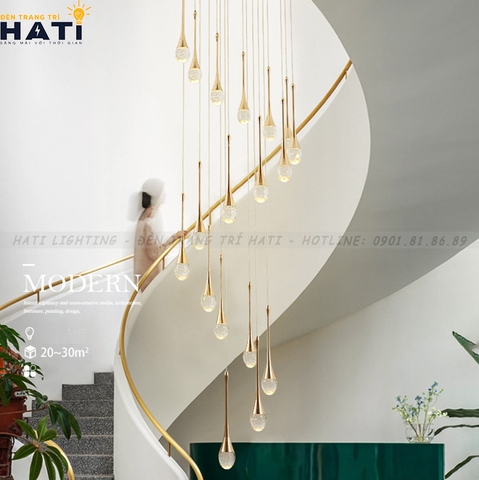 Kinh nghiệm lựa chọn đèn thả trang trí giếng trời