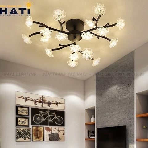 Xu hướng dùng đèn ốp trần phòng ngủ đẹp hiện đại