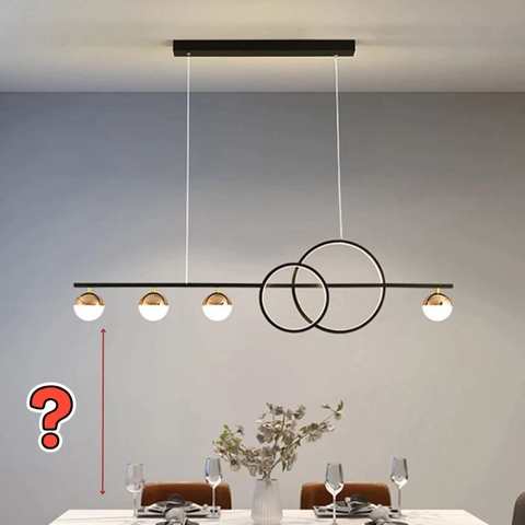 Đèn thả bàn ăn cách mặt bàn bao nhiêu cm là đẹp và chuẩn nhất?