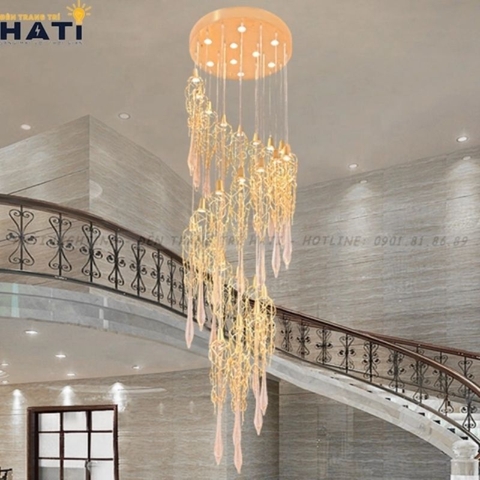 Các mẫu đèn thả cầu thang hiện đại, mới nhất năm 2025