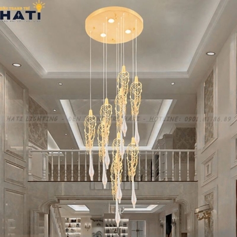 Đèn thông tầng cao cấp, xu hướng đèn trang trí nội thất năm 2025