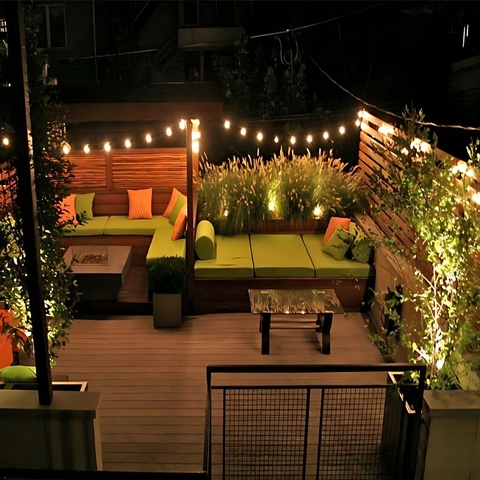 Đèn trang trí sân thượng: Bí quyết chọn đèn đẹp, bền, dễ lắp đặt