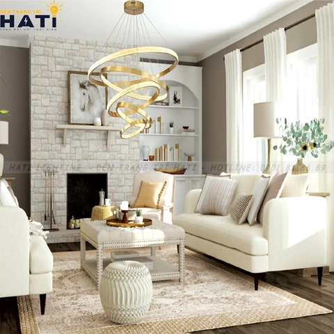 Đèn thả thông tầng hiện đại, tăng tính thẩm mỹ và sang trọng