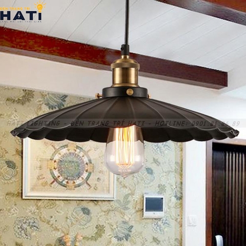 Đèn thả decor đĩa bay có vân nổi