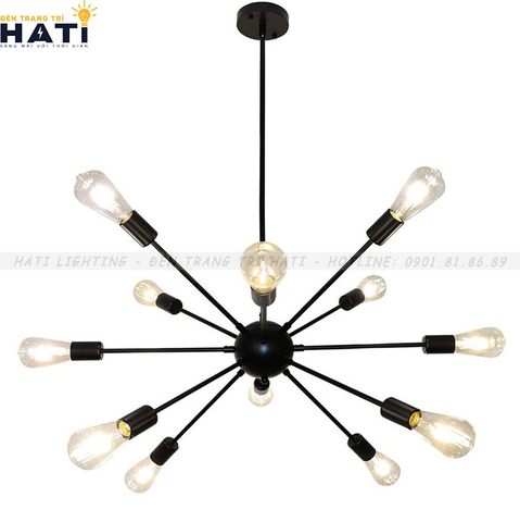 Đèn thả decor quả cầu gai
