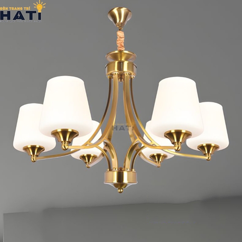 Đèn chùm tân cổ điển Nally 6 bóng
