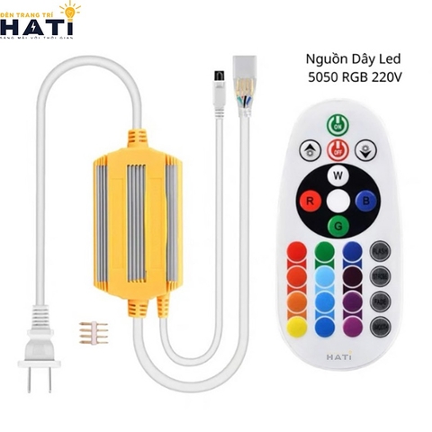 Nguồn dây led 5050 đổi màu RGB có điều kiển