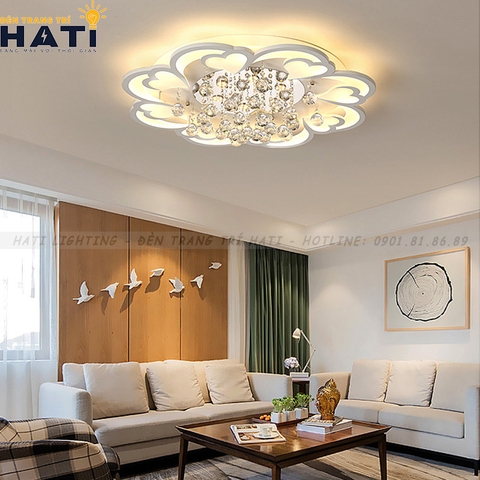 Đèn ốp trần led Washi 8 cánh lớn