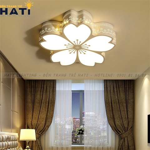 Đèn ốp trần led hình bông mai