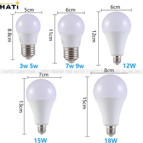 Bóng đèn led bulb tròn E27