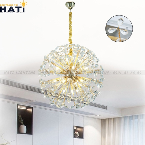Đèn thả pha lê Aria