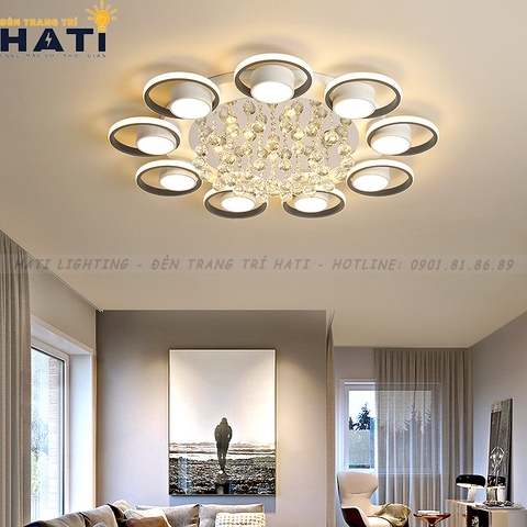 Đèn ốp trần led Lawan 9 cánh