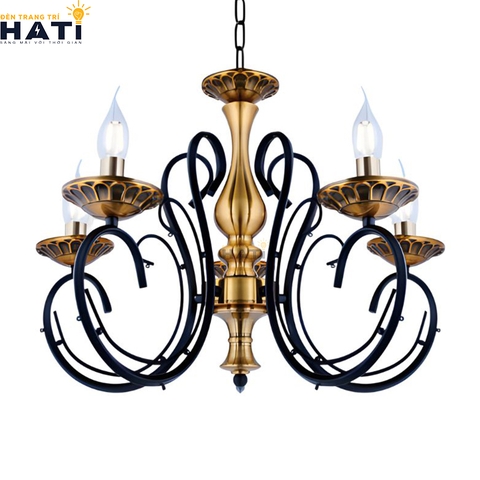Đèn chùm tân cổ điển Sensi 5 bóng