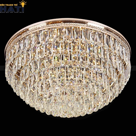Đèn ốp trần pha lê tròn Renato