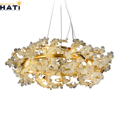 Đèn thả decor vòng nguyệt quế