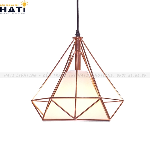 Đèn thả decor kim cương hồng