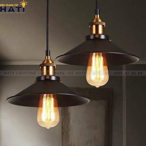 Đèn thả decor đĩa bay choá cụp