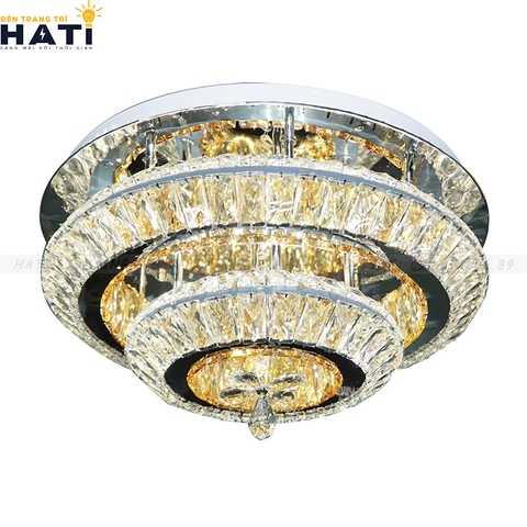 Đèn ốp trần pha lê tròn Rebeca