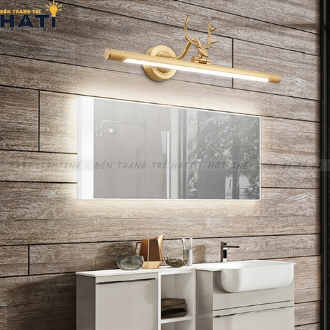 Đèn rọi gương cổ điển sừng hươu vàng - RG17/VA