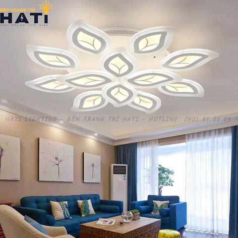 Đèn ốp trần led 12 chiếc lá