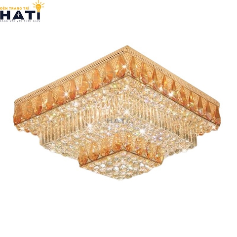 Đèn ốp trần pha lê vuông Llage