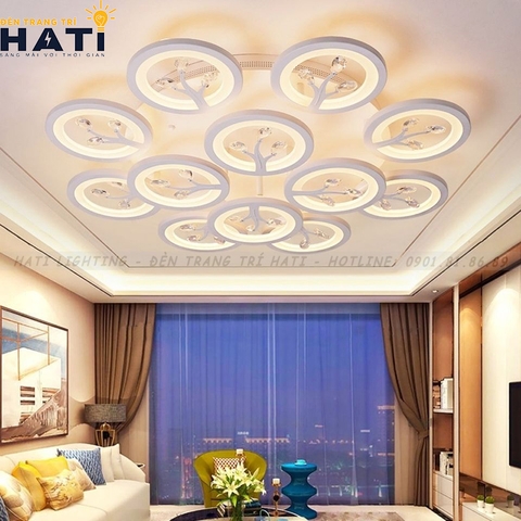 Đèn ốp trần led Kagami 12 cánh