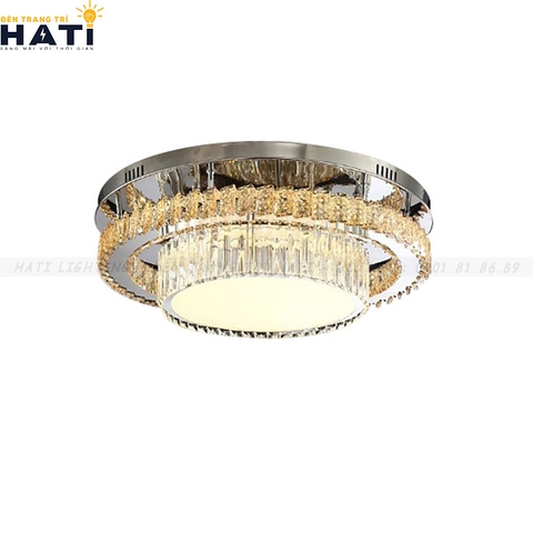 Đèn ốp trần pha lê tròn Julia
