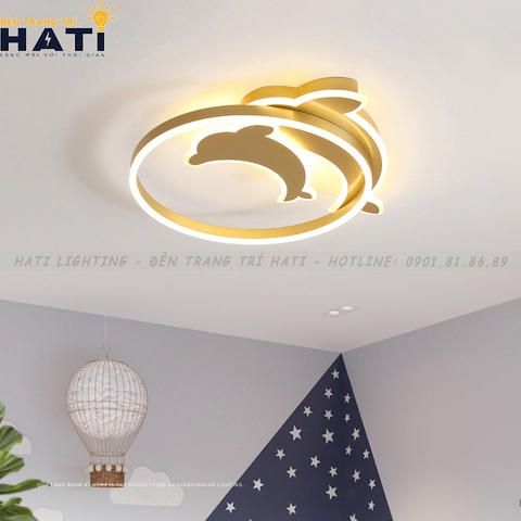 Đèn ốp trần led cá heo