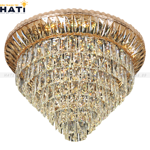 Đèn ốp trần pha lê tròn Andre - OPLT-002