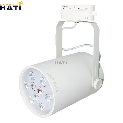 Đèn rọi ray nhôm SMD 9w Leo vỏ trắng