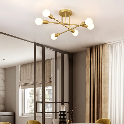 Đèn ốp decor Hasu màu vàng