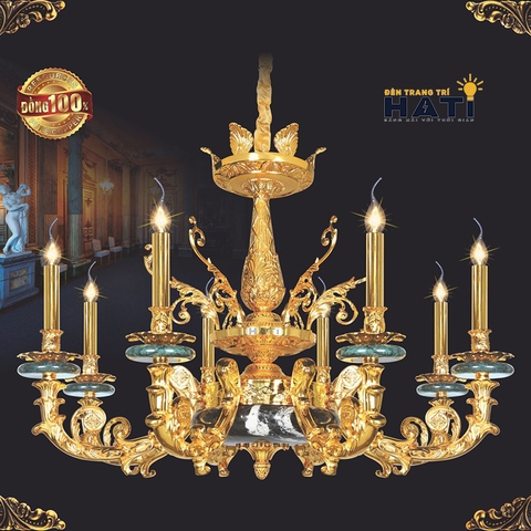 Đèn chùm đồng đá Joyce