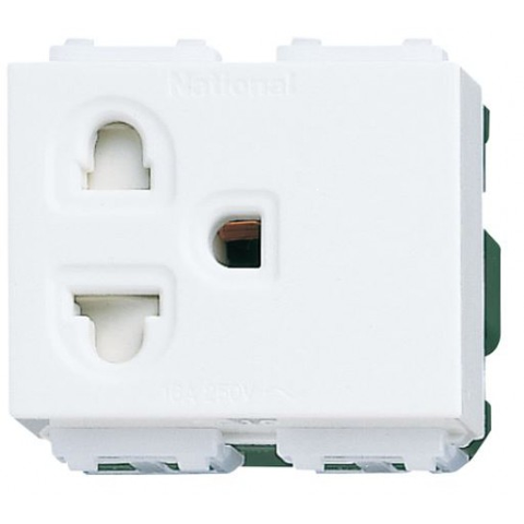 Ổ cắm đơn có màn che và dây nối đất - WEV1181SW/WEV1181-7SW
