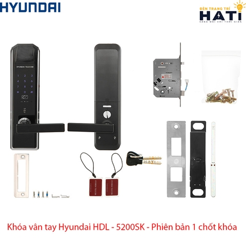 Khóa thông minh Hyundai HDL-5200SK mở khóa thẻ từ