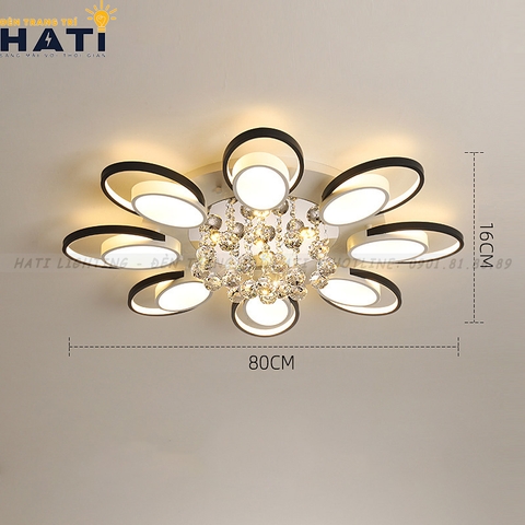 Đèn ốp trần led Yori 8 cánh