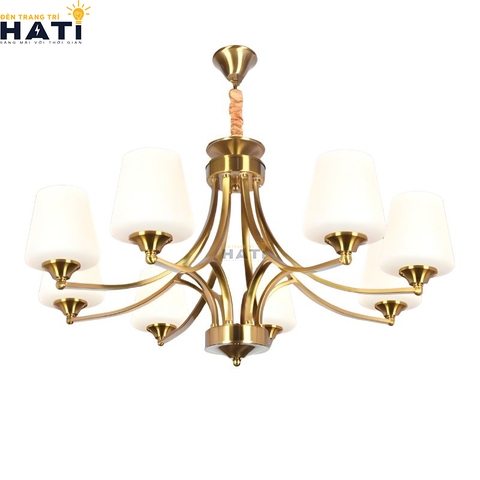 Đèn chùm tân cổ điển Nally 8 bóng
