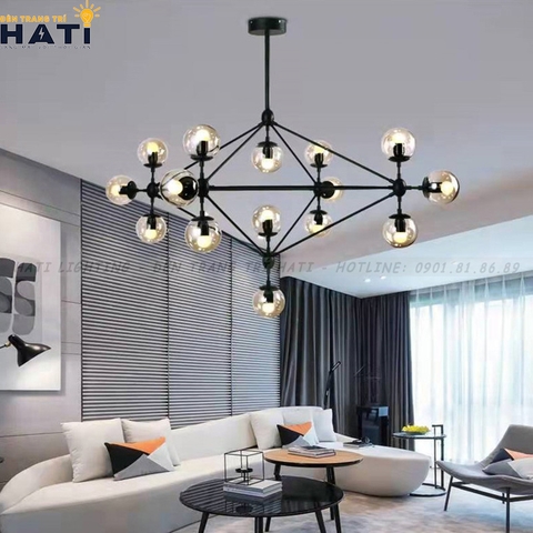 Đèn thả decor Mono thân đen