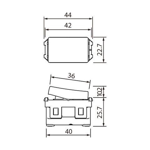 Công tắc C, 2 chiều loại nhỏ