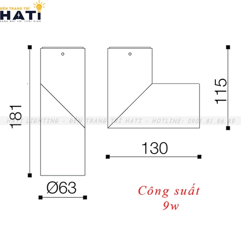 Đèn rọi ngồi Carina 9w/16w