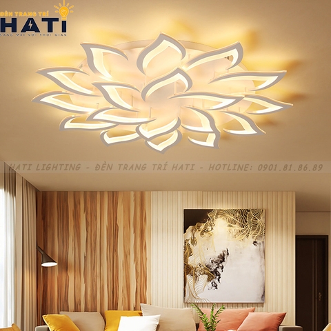 Đèn ốp trần led hình lưỡi rìu 18 cánh
