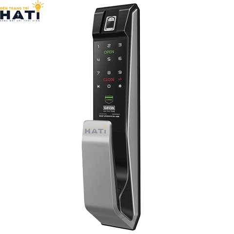 Khóa vân tay cửa gỗ Giovani GSL-K888BG màu đen bạc