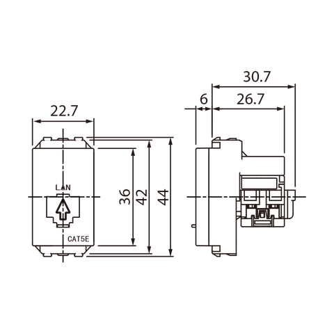 Ổ cắm data CAT6